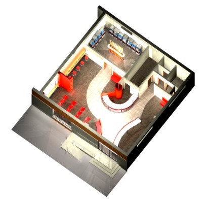 Progetto architettonico centro scommesse