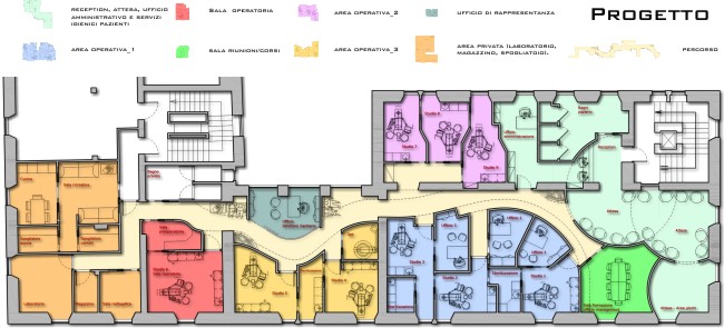 planimetria progetto ambulatorio odontoiatrico